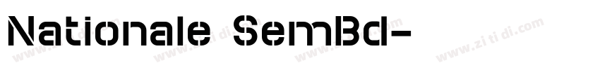 Nationale SemBd字体转换